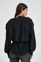 Blusa donna Bliss scollo a V nera BLISS BLACK IRO 