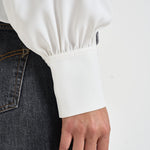Blusa donna Bliss con nastro sul collo bianca BLISS CLOUD IRO 