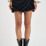 Gonna donna mini nera BLURRY BLACK IRO 