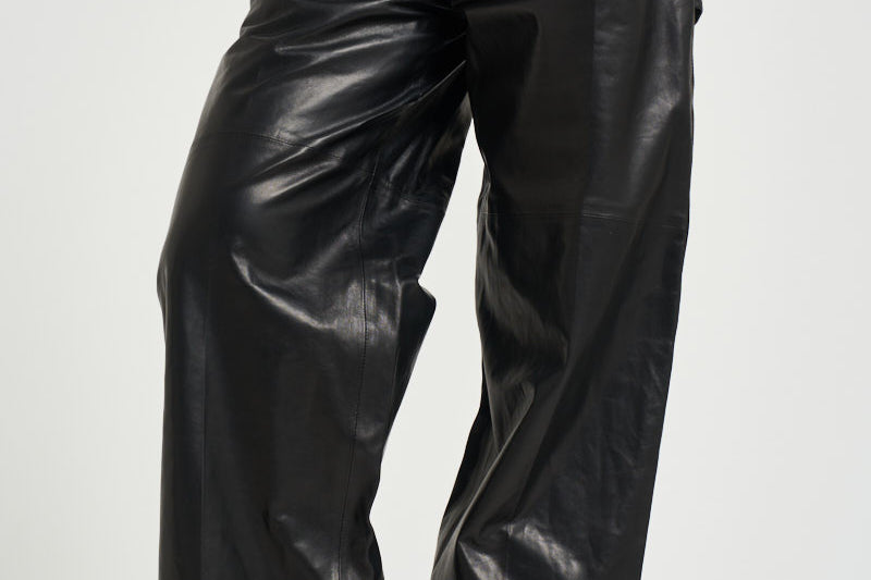 Pantalone donna Dill in pelle nero DILL BLACK IRO 