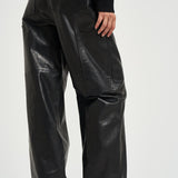 Pantalone donna Dill in pelle nero DILL BLACK IRO 