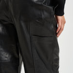 Pantalone donna Dill in pelle nero DILL BLACK IRO 