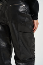 Pantalone donna Dill in pelle nero DILL BLACK IRO 