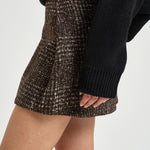 Gonna donna Ilire tweed marrone ILIRE EARTHYBROWN IRO 