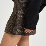 Gonna donna Ilire tweed marrone ILIRE EARTHYBROWN IRO 