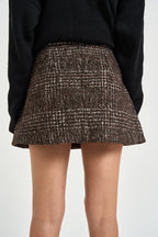 Gonna donna Ilire tweed marrone ILIRE EARTHYBROWN IRO 