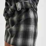 Abito donna corto Narissa a quadri grigio NARISSA DARKGREYCHECK IRO 