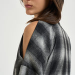 Abito donna corto Narissa a quadri grigio NARISSA DARKGREYCHECK IRO 