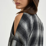 Abito donna corto Narissa a quadri grigio NARISSA DARKGREYCHECK IRO 