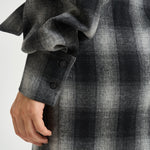 Abito donna corto Narissa a quadri grigio NARISSA DARKGREYCHECK IRO 