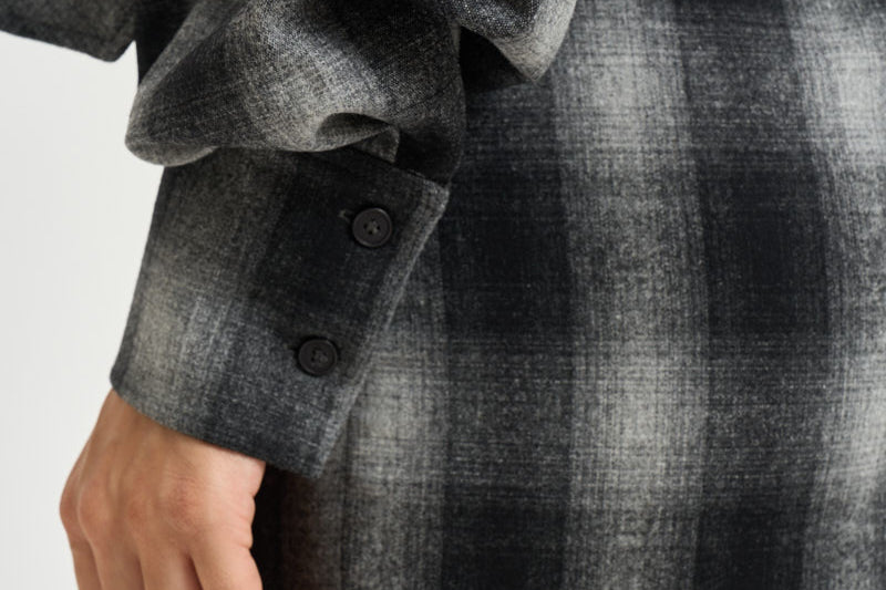 Abito donna corto Narissa a quadri grigio NARISSA DARKGREYCHECK IRO 