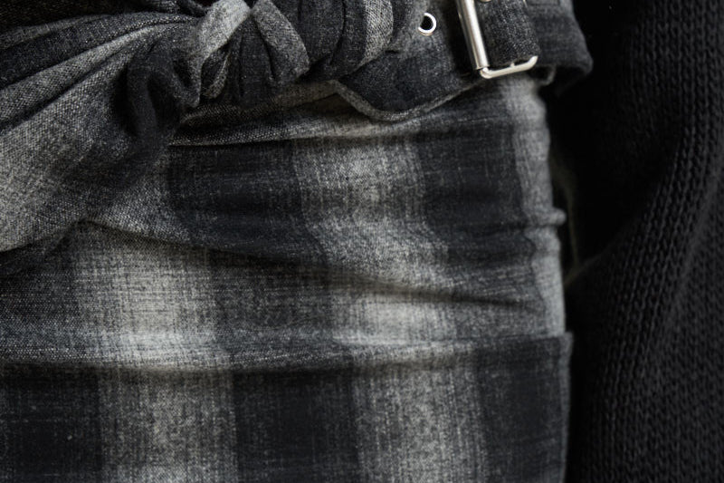 Gonna donna midi Nylane a quadri grigio NYLANE DARKGREYCHECK IRO 