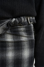 Gonna donna midi Nylane a quadri grigio NYLANE DARKGREYCHECK IRO 