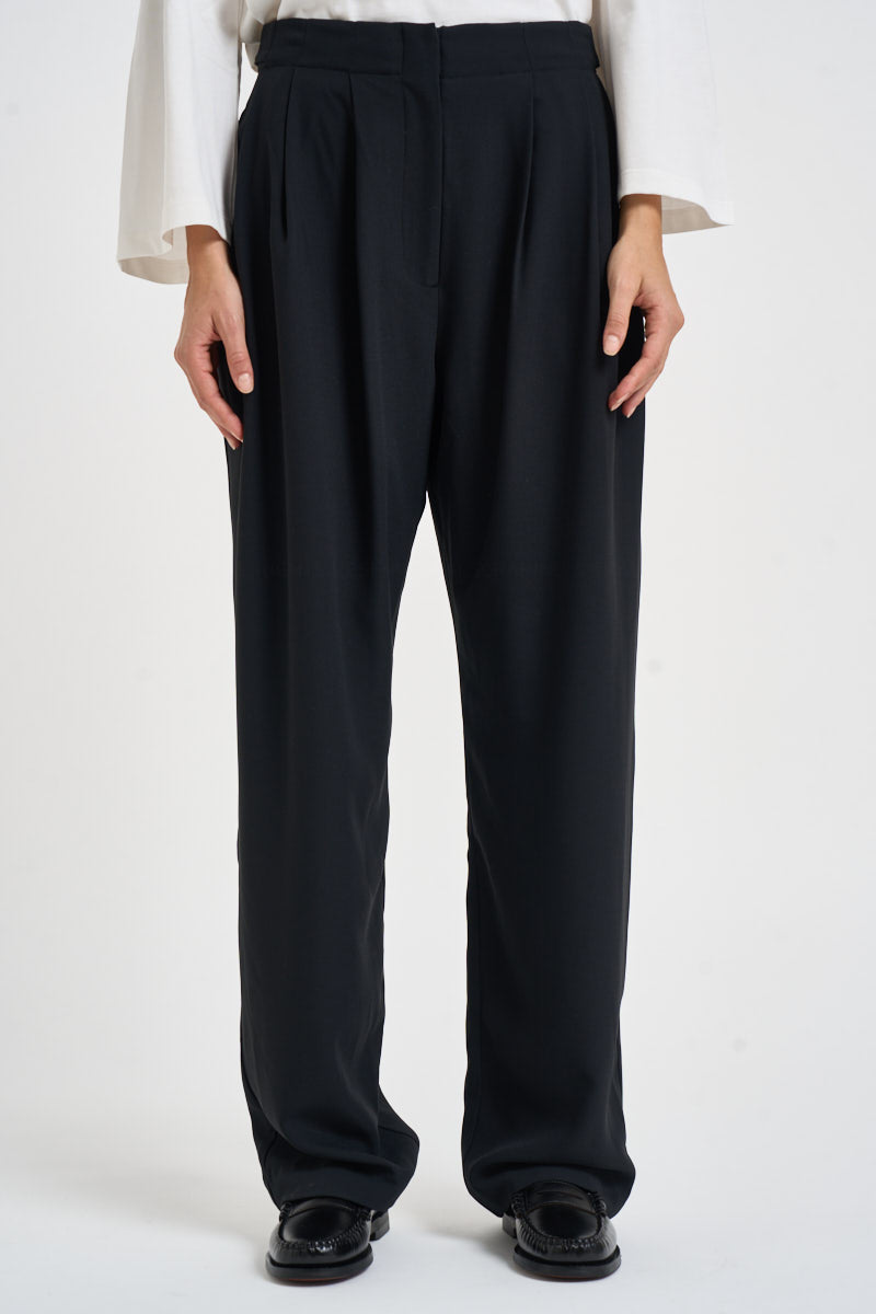 Pantalone donna fluido nero OAKLAND BLACK IRO 