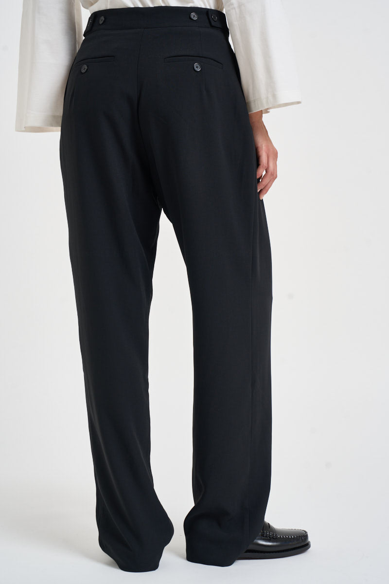 Pantalone donna fluido nero OAKLAND BLACK IRO 