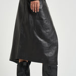 Gonna donna lunga Rimera in pelle nera RIMERA BLACK IRO 