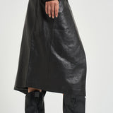 Gonna donna lunga Rimera in pelle nera RIMERA BLACK IRO 