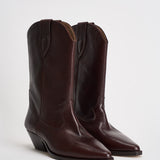 Stivale donna Duerto in pelle mogano BO0003FA D3A33S50MY ISABEL MARANT 