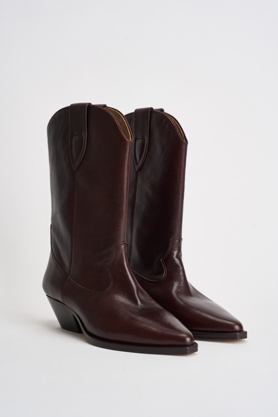 Stivale donna Duerto in pelle mogano BO0003FA D3A33S50MY ISABEL MARANT 