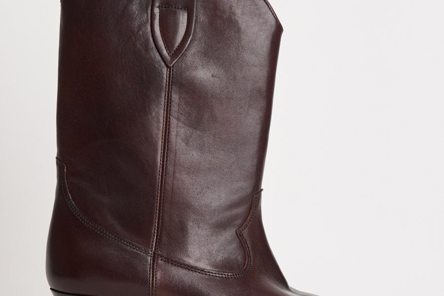 Stivale donna Duerto in pelle mogano BO0003FA D3A33S50MY ISABEL MARANT 