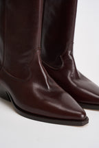 Stivale donna Duerto in pelle mogano BO0003FA D3A33S50MY ISABEL MARANT 