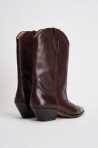 Stivale donna Duerto in pelle mogano BO0003FA D3A33S50MY ISABEL MARANT 
