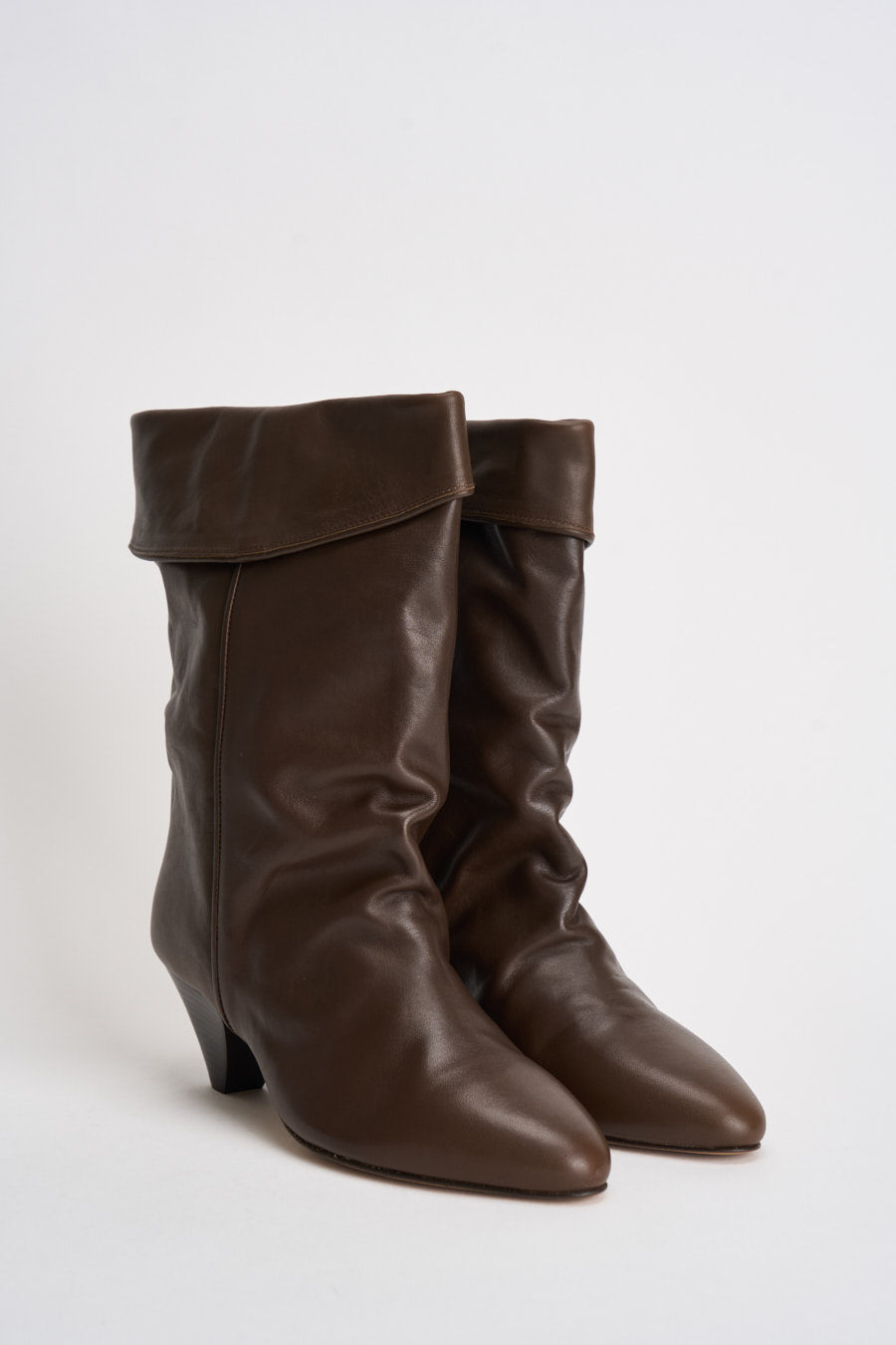 Stivali donna Dalby in pelle marrone BO0188FA C1A19S50DZ ISABEL MARANT 