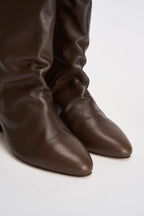 Stivali donna Dalby in pelle marrone BO0188FA C1A19S50DZ ISABEL MARANT 