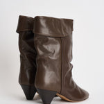 Stivali donna Dalby in pelle marrone BO0188FA C1A19S50DZ ISABEL MARANT 