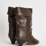 Stivali donna Dalby in pelle marrone BO0188FA C1A19S50DZ ISABEL MARANT 