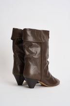 Stivali donna Dalby in pelle marrone BO0188FA C1A19S50DZ ISABEL MARANT 