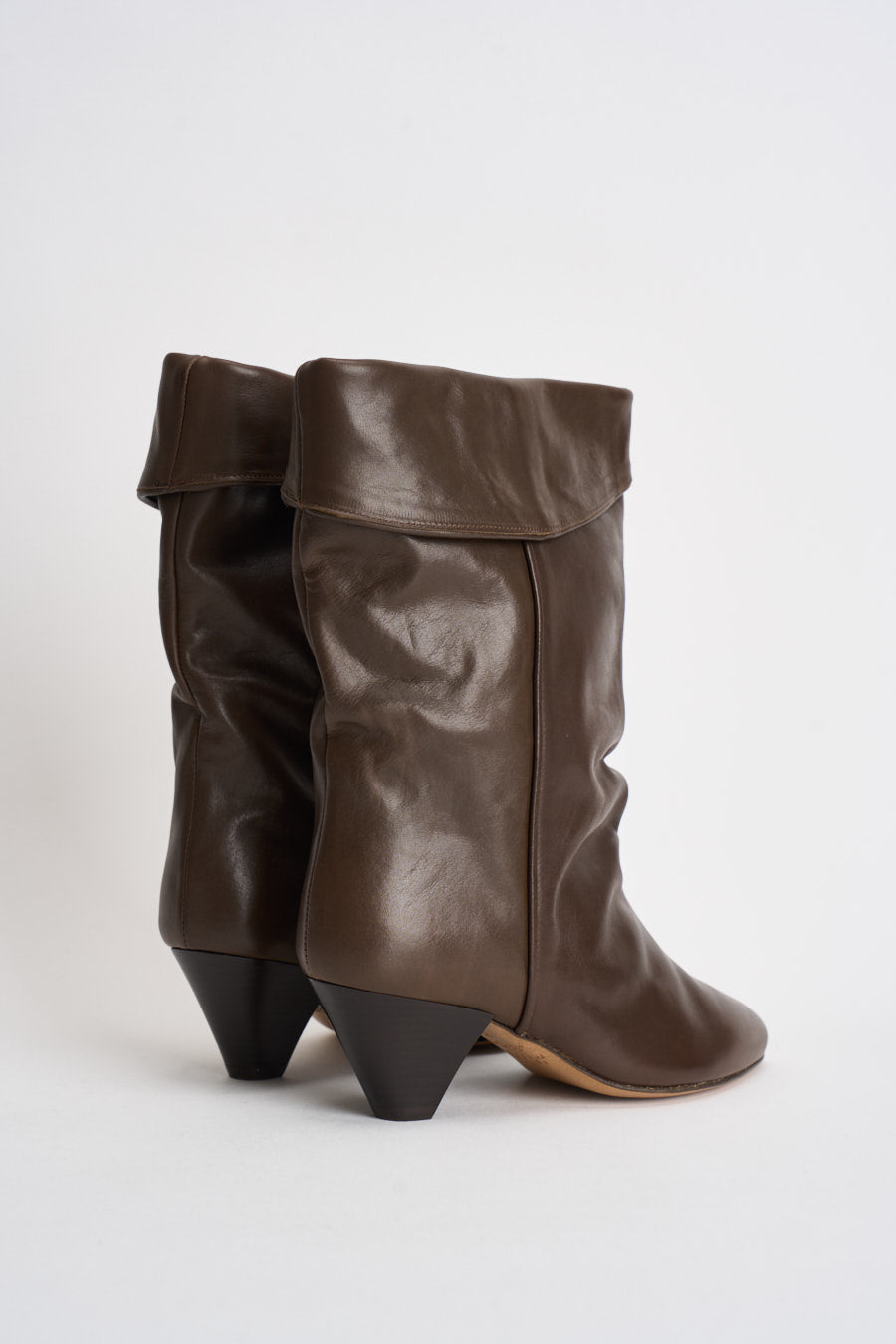 Stivali donna Dalby in pelle marrone BO0188FA C1A19S50DZ ISABEL MARANT 