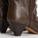 Stivali donna Dalby in pelle marrone BO0188FA C1A19S50DZ ISABEL MARANT 