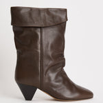 Stivali donna Dalby in pelle marrone BO0188FA C1A19S50DZ ISABEL MARANT 