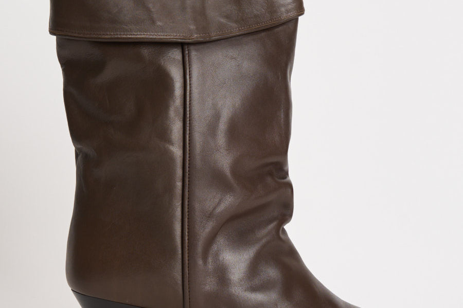 Stivali donna Dalby in pelle marrone BO0188FA C1A19S50DZ ISABEL MARANT 