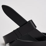 Cintura donna Kirka in pelle nera CE248CFA A3B65A01BK ISABEL MARANT 