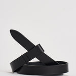 Cintura donna Kirka in pelle nera CE248CFA A3B65A01BK ISABEL MARANT 