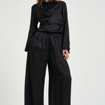 Blusa donna Neame drappeggiata nera HT0894FA D3J13I01BK ISABEL MARANT 