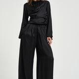 Blusa donna Neame drappeggiata nera HT0894FA D3J13I01BK ISABEL MARANT 