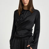 Blusa donna Neame drappeggiata nera HT0894FA D3J13I01BK ISABEL MARANT 