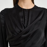 Blusa donna Neame drappeggiata nera HT0894FA D3J13I01BK ISABEL MARANT 