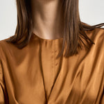 Blusa donna Neame drappeggiata tabacco HT0894FA D3J13I50CA ISABEL MARANT 