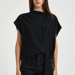 Blusa donna Selene con nodo nera HT0895FA D3J03I01BK ISABEL MARANT 