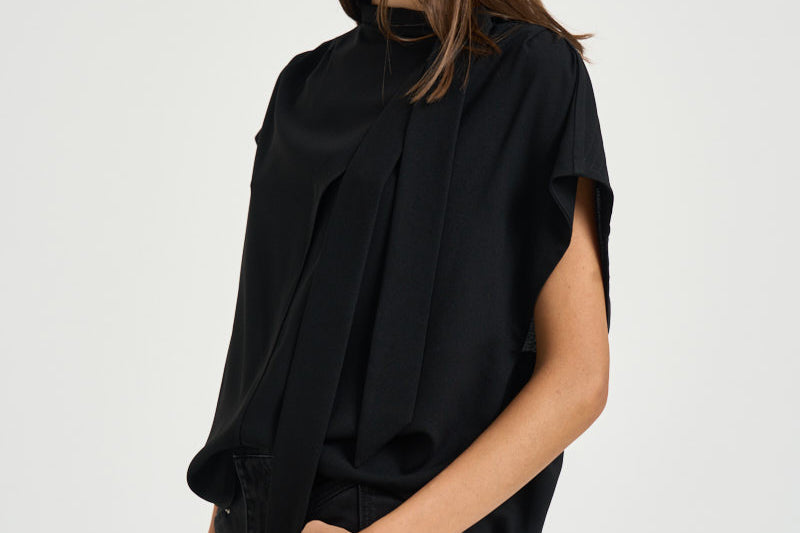 Blusa donna Selene con nodo nera HT0895FA D3J03I01BK ISABEL MARANT 