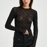 Top donna Brany in pizzo nero HT0926FA D3J17I01BK ISABEL MARANT 