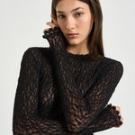 Top donna Brany in pizzo nero HT0926FA D3J17I01BK ISABEL MARANT 