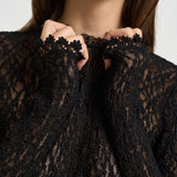 Top donna Brany in pizzo nero HT0926FA D3J17I01BK ISABEL MARANT 