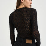 Top donna Brany in pizzo nero HT0926FA D3J17I01BK ISABEL MARANT 