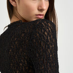 Top donna Brany in pizzo nero HT0926FA D3J17I01BK ISABEL MARANT 