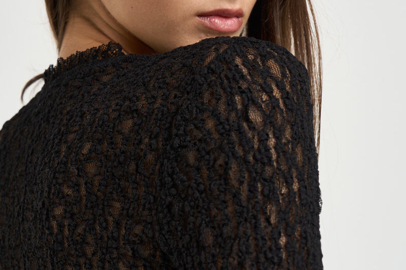 Top donna Brany in pizzo nero HT0926FA D3J17I01BK ISABEL MARANT 